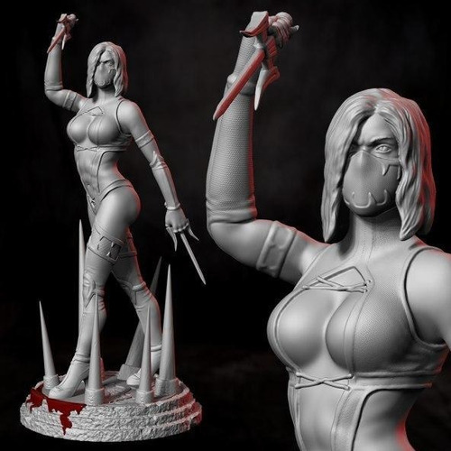 Mortal Kombat Mileena Stl Obj Impresión 3d