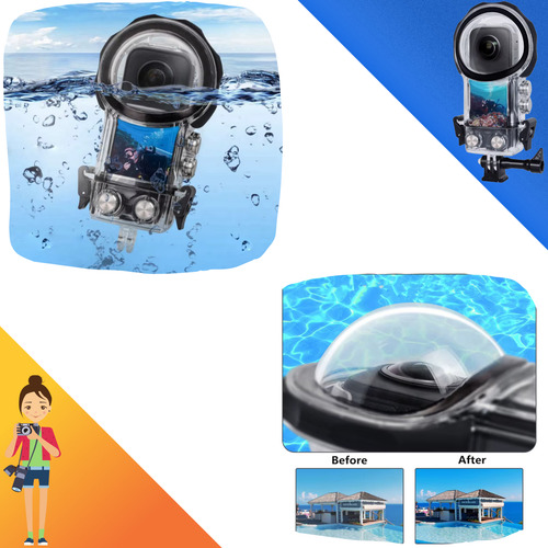Caixa Estanque 40m Para - Câmeras Insta360 X3 Vibe Shoot Original
