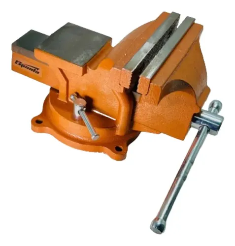 Torno Morsa de Bancada Rotativa Com Bigorna 5pol 125mm 1 Pc Sparta 1862555 Laranja