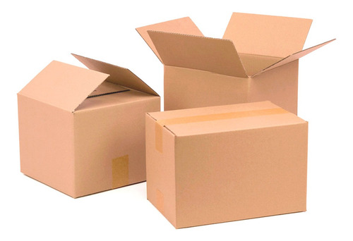 Imagen 3 de 10 de Cajas Embalaje Cartón 12c 40x30x30 Pack 20 Cajas