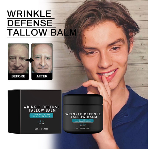 Crema Facial De Sebo Para Hombre E Wrinkle Tallow Balm