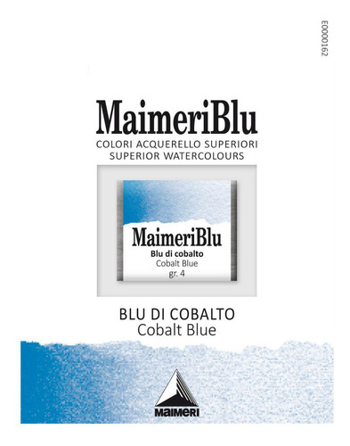 Aquarela Maimeri Blu Pastilha Gr.4 372 Cobalt Blue 1,5ml