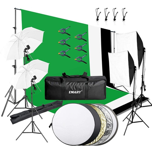 Emart - Kit De Iluminación Para Estudio De Fotografía