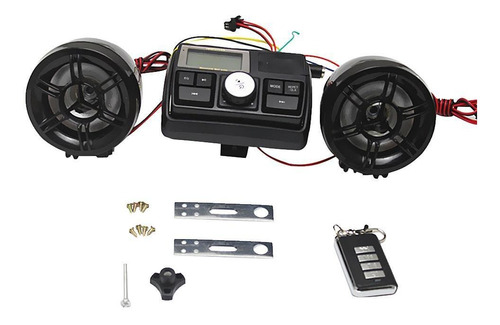 Sistema De Sonido Del Manillar De La Motocicleta Mp3 Usb Fm