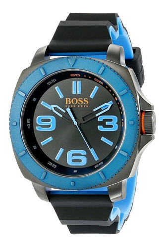 Reloj Hugo Boss Deportivo Malla De Caucho Mod 1513108