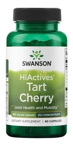 Swanson | Hiactives Tart Cherry I 465mg I 60capsulas I Usa