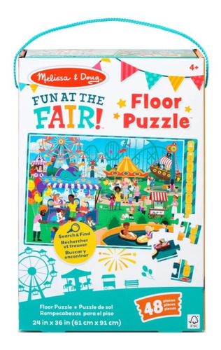 Melissa & Doug Fun At The Fair! Rompecabezas De Piso Grande