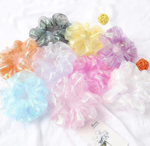 12 Set Donas Ligas Elásticas Cabello Niña, Mujer Scrunchies