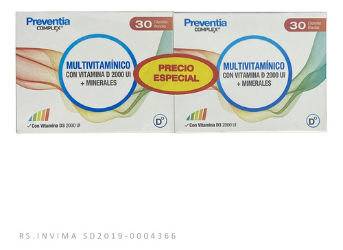 Oferta Preventia Complex Multivitaminico X 60 Capsulas