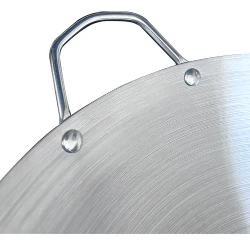 Wok Acero Inox Con Mango Y Aza 43 Cm