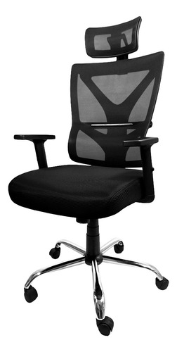 Silla De Oficina Ergonómica Cabezal Apoyabrazos Regulables