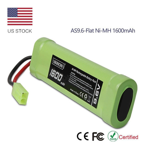 Imagen 1 de 5 de Tenergy 9.6v 1600mah Nimh Aeg Airsoft Pistola Mini Batería P