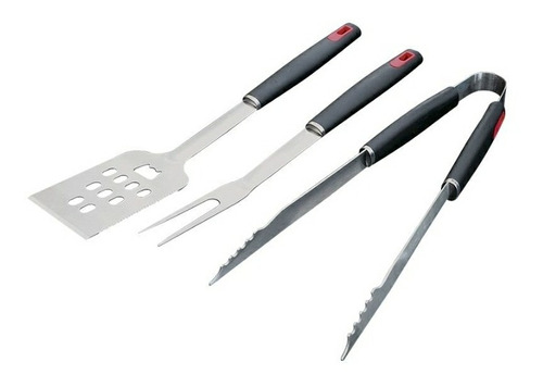 Set De Utensilios 3 Piezas Para Parrilla Basic Living 