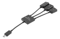 Comprar . Micro Usb2.0 Power Charge Host Otg Hub, 3 En 1, Macho A