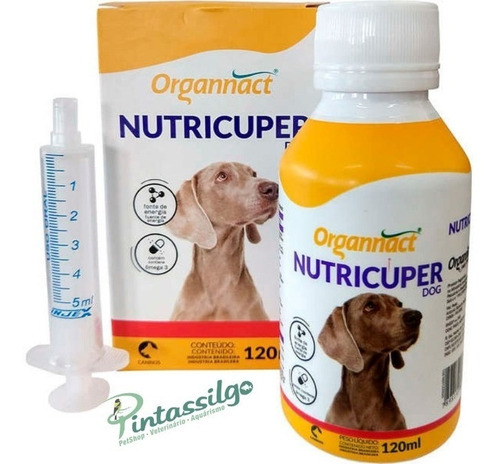 Suplemento Para Cães Organnact Nutricuper Dog Líquido 120ml