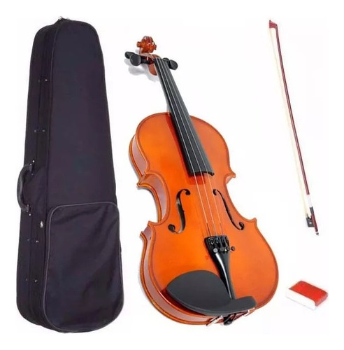  Violin Lsv106-4/4 Lincoln Brillante Tapa Maciza Con Estuche