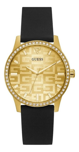 Relógio Guess Feminino Dourado - Ladies Trend - Gw0355l1 Cor da correia Preto