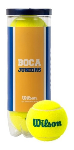 Imagen 1 de 7 de Tenis Center Pelotas Wilson Tenis Boca Jr Tubo X 3