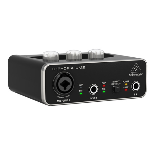 Interface Áudio Usb Um2 Behringer De 24-bit/48k Profissional