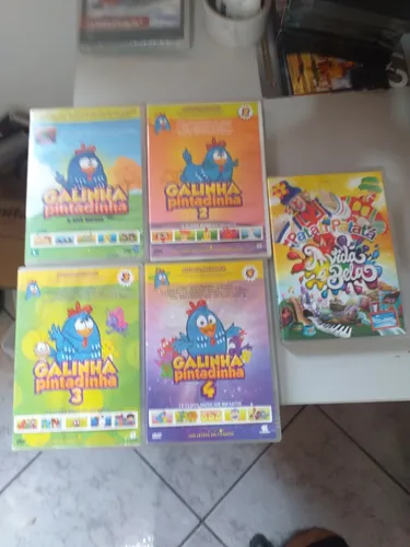 comprar 4 Dvds Originais Galinha Pintadinha + Dvd\u002Fcd Patati Patatá