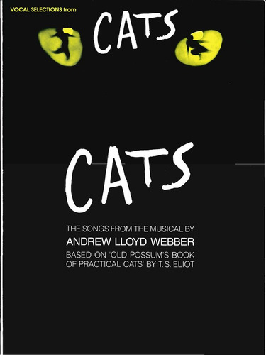 Cats - Vocal Selections From The Musical By Andrew Lloyd Web