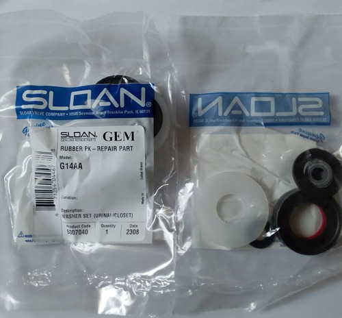 Fluxometros Sloan Repuestos Kit Repair Piston Gem + Ahorro 