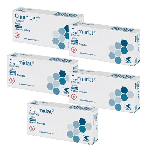 Kener Cynmidat Etoricoxib 5 Cjs. Con 7 Tabletas De 120mg C/u