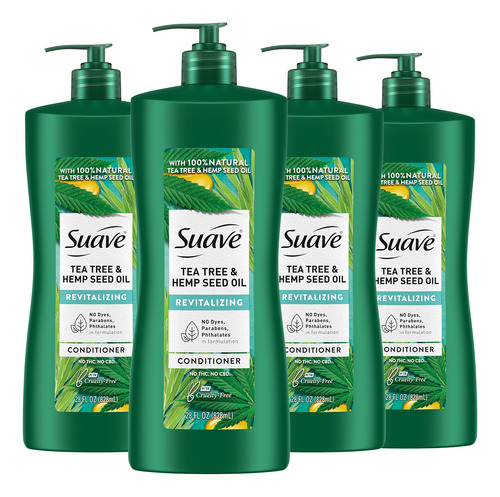 Suave Acondicionador Natural De Aceite De Arbol De Te Y Semi