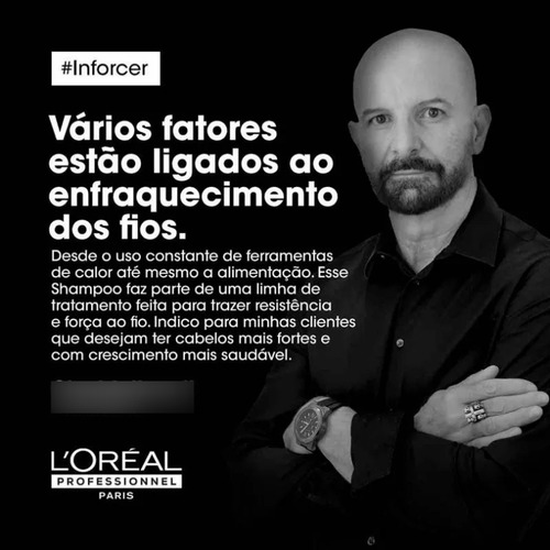 Kit L´Oréal Inforcer Shampoo 300ml + Mascara 250ml