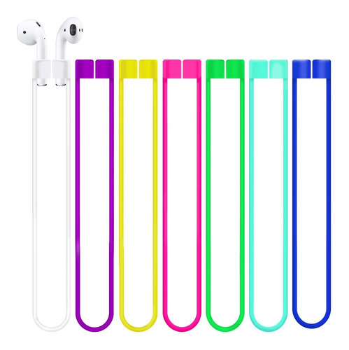 Set De 7 Correas Antiperdida Para AirPods - De Colores