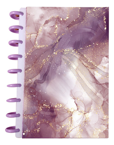 Cuaderno Discos T/frances 80hjs 105grs Pastadura 2 Separador Marmol Lila