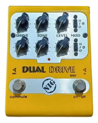 Pedal Nig Dual Drive Cor Amarelo