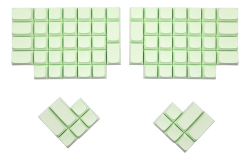 Teclas Ergodox Con Perfil Xda De Color Verde Claro, Pbt Blan