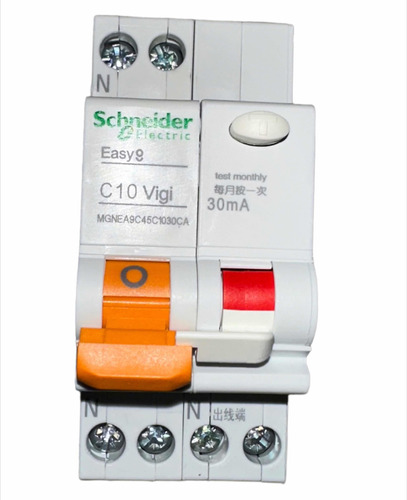 Disyuntor Schneider  2x10 Amp 30ma  Superinmunizado