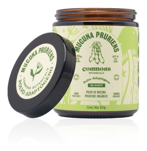 Mucuna Pruriens Adaptógeno 100g Commons Polvo 100% Orgánico