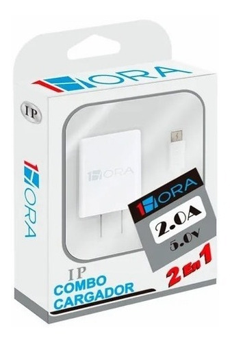 Combo Cargador 5v 2.0a Para Ip Carga Rapida 1hora Gar088