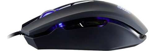 Mouse Gamer Thermaltake Talon Blu 3000dpi 6 Botones Led Azul Color Negro/azul