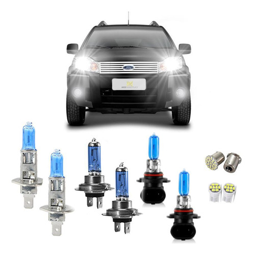 Kit 10 Lampadas Farol +milha Supbranca Ecosport 2008 Diante