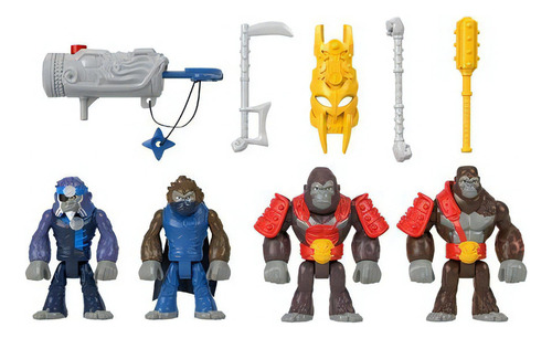 Pacote Imaginext World Adventure Figure para gorilas e macacos