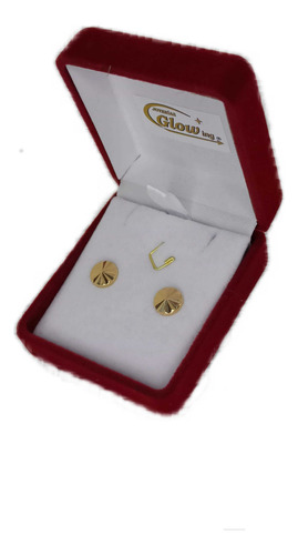 Aros Oro 18k Facetados Paragüitas Chinos 8mm Glowing