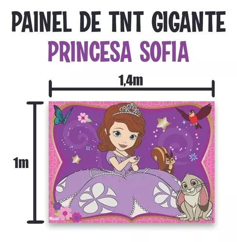 bolo da princesinha Sofia painel e o bolo de 1 ano completo