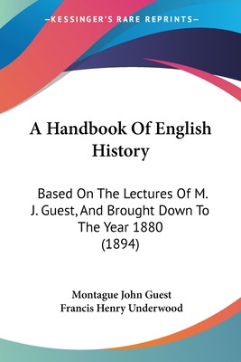 Libro A Handbook Of English History: Based On The Lecture...