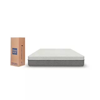 Colchon Balance Plus 140x190x25 Sleep Box Color Gris y Blanco