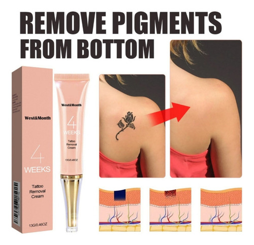 Crema De Eliminación Permanente De Tatuajes Crema Eliminador
