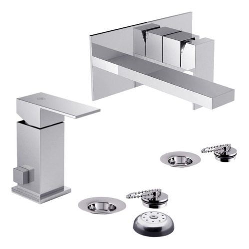 Combo Monocomando Fv Dominic Bidet Lav.pared