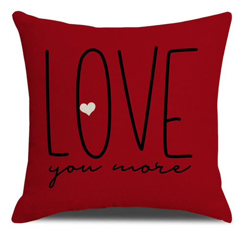 Funda De Almohada De Amor Para El Día De San Valentín, Lino