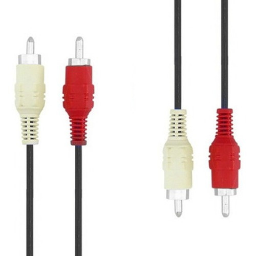 Cable Rca A Rca Alta Calidad 2x2 De 1.5 Metros Para Audio 