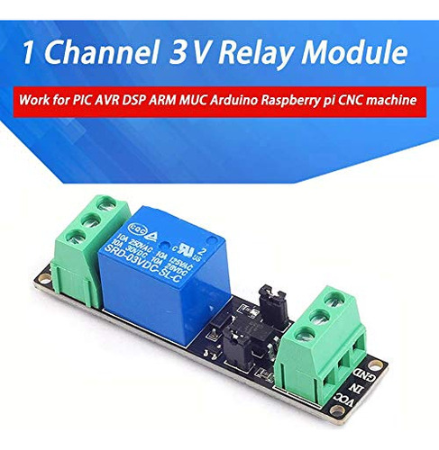 Placa De Relé De 3 V, Módulo De Relé Arduino Raspberry Pi, 1