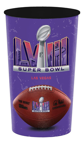 Nfl Super Bowl Lviii Vasos Plastico 22 Onzas 8 Unidades
