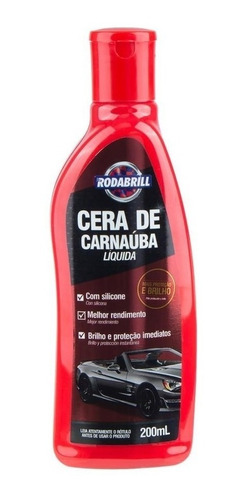 Cera Líquida Carnauba Polidora Cerabrill - Rodabrill